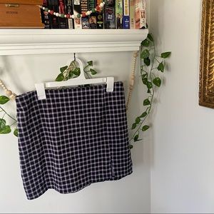 H&M Plaid Mini Skirt.